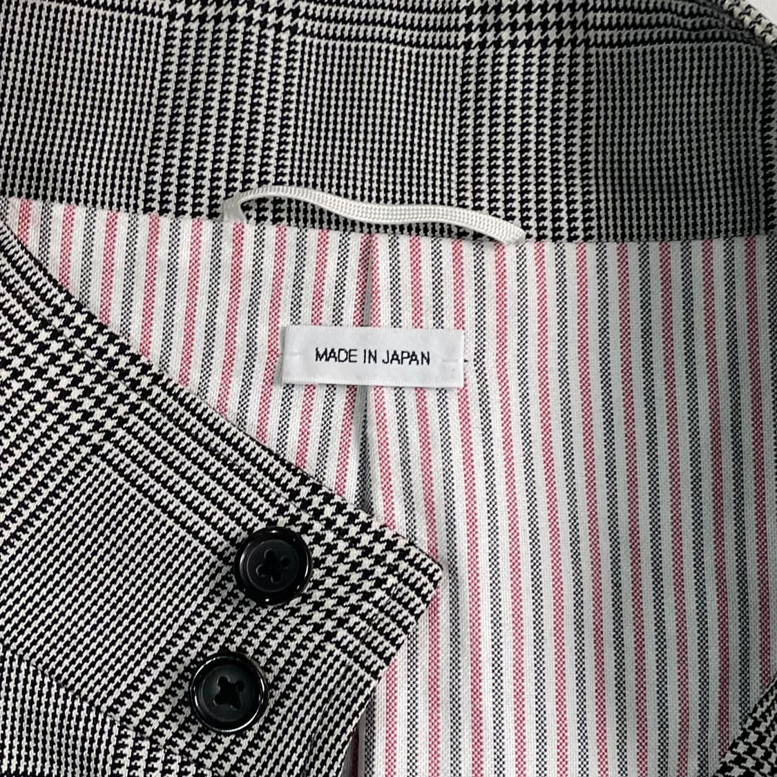 톰브라운 글렌체크 사선 헤링턴자켓  상품이미지9