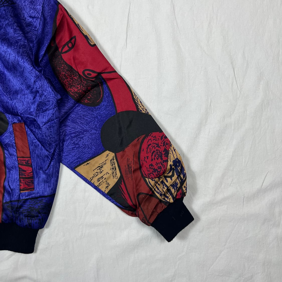 90‘s picasso 올 프린트 블루종 자켓 상품이미지3