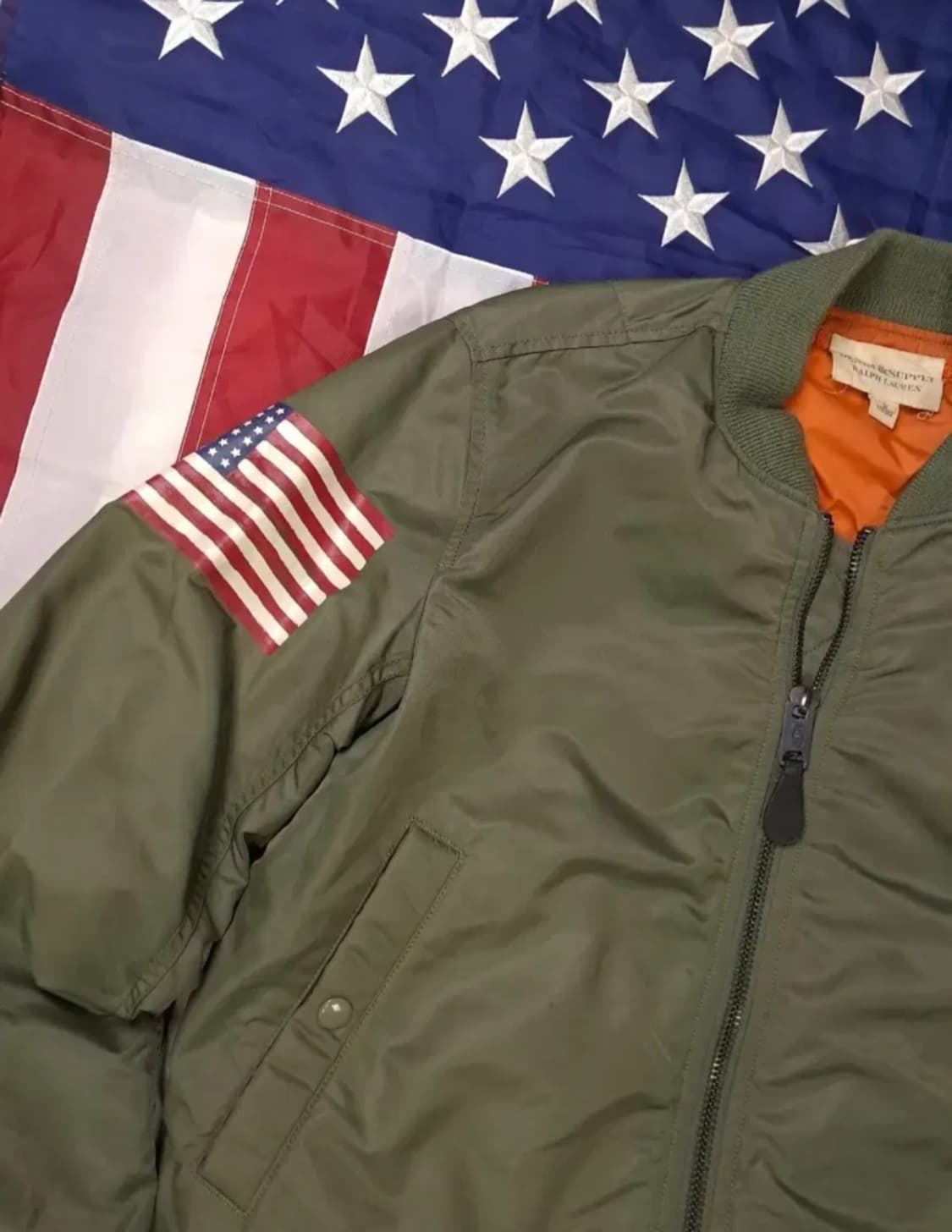 오리지날 랄프로렌폴로 데님앤서플라이 성조기 MA-1 항공자켓 상품이미지2