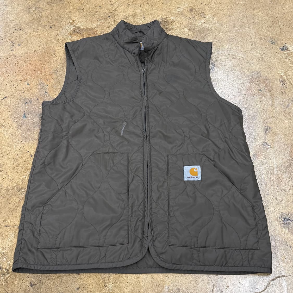 [정품/M] 칼하트 퀼팅 베스트 브라운 b17 상품이미지2