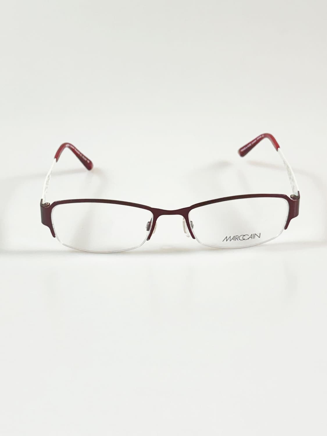 독일제 MARC CAIN 반무테 스퀘어 빈티지 안경 상품이미지2