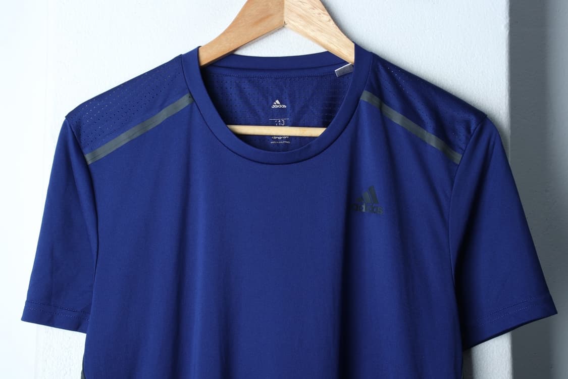 (2XL) 아디다스 반팔 티셔츠 빅사이즈 기능성 삼선 블루-H30943 상품이미지3