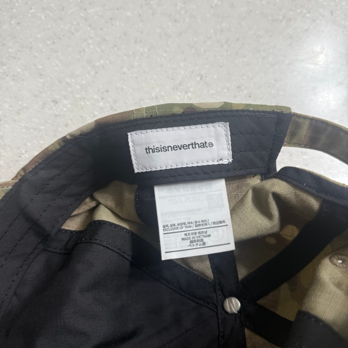 디스이즈네버댓 카모 멀티캠. 볼캡 상품이미지3