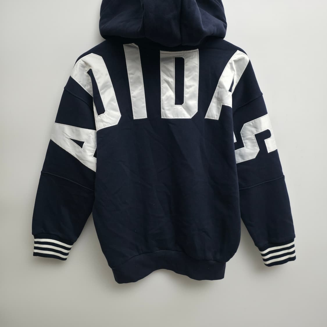 [S] 아디다스 네이비 플리스 후드티 상품이미지4