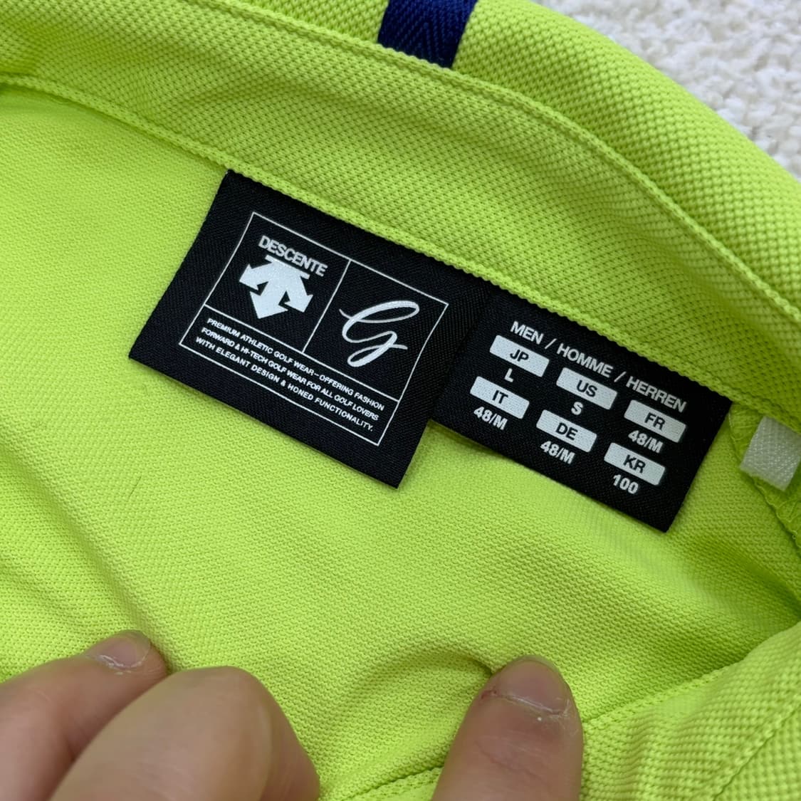 100 데상트 기능성 반팔 카라 티셔츠 0316E 상품이미지3