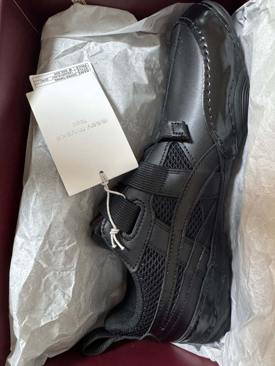 [265] 이세이미야케 아식스 하이퍼테이핑 블랙 새상품 판매 상품이미지1