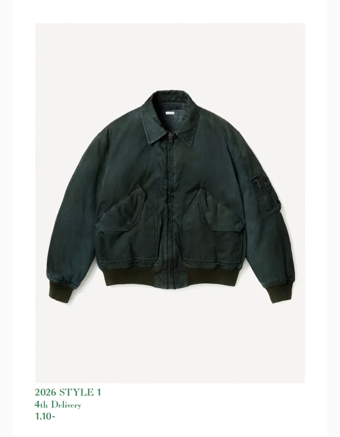 A.PRESSE 26SS Vintage Silk CWU-45 Flight 상품이미지1