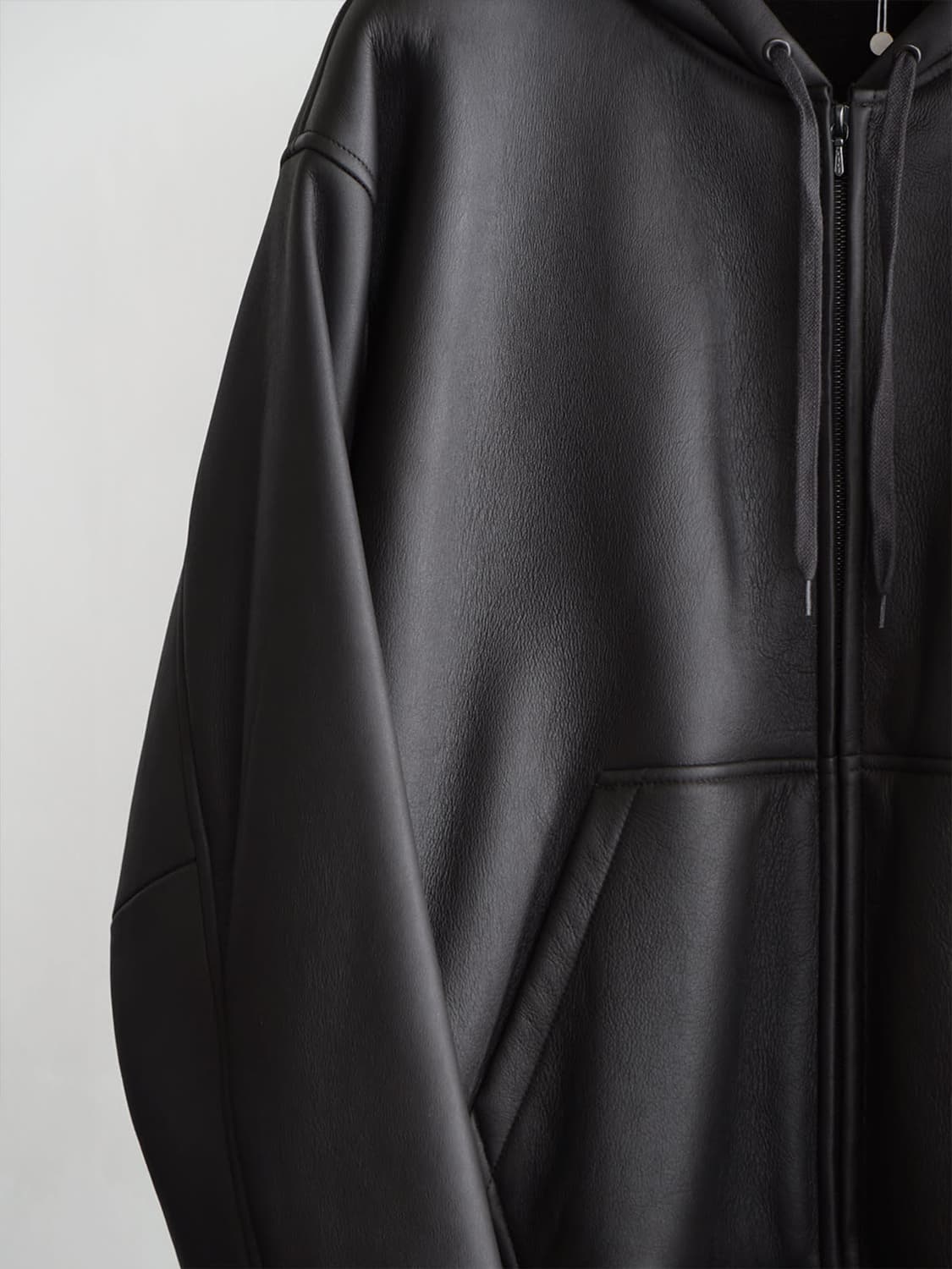 코모리 25AW 양가죽 지퍼 파카 상품이미지5