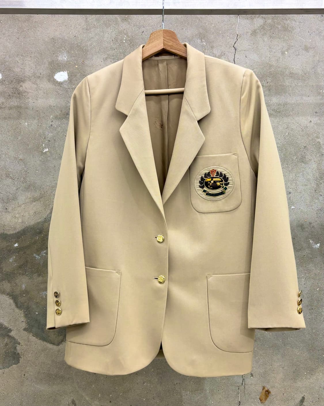 Burberry 버버리 베이지 울 싱글 자켓 상품이미지1
