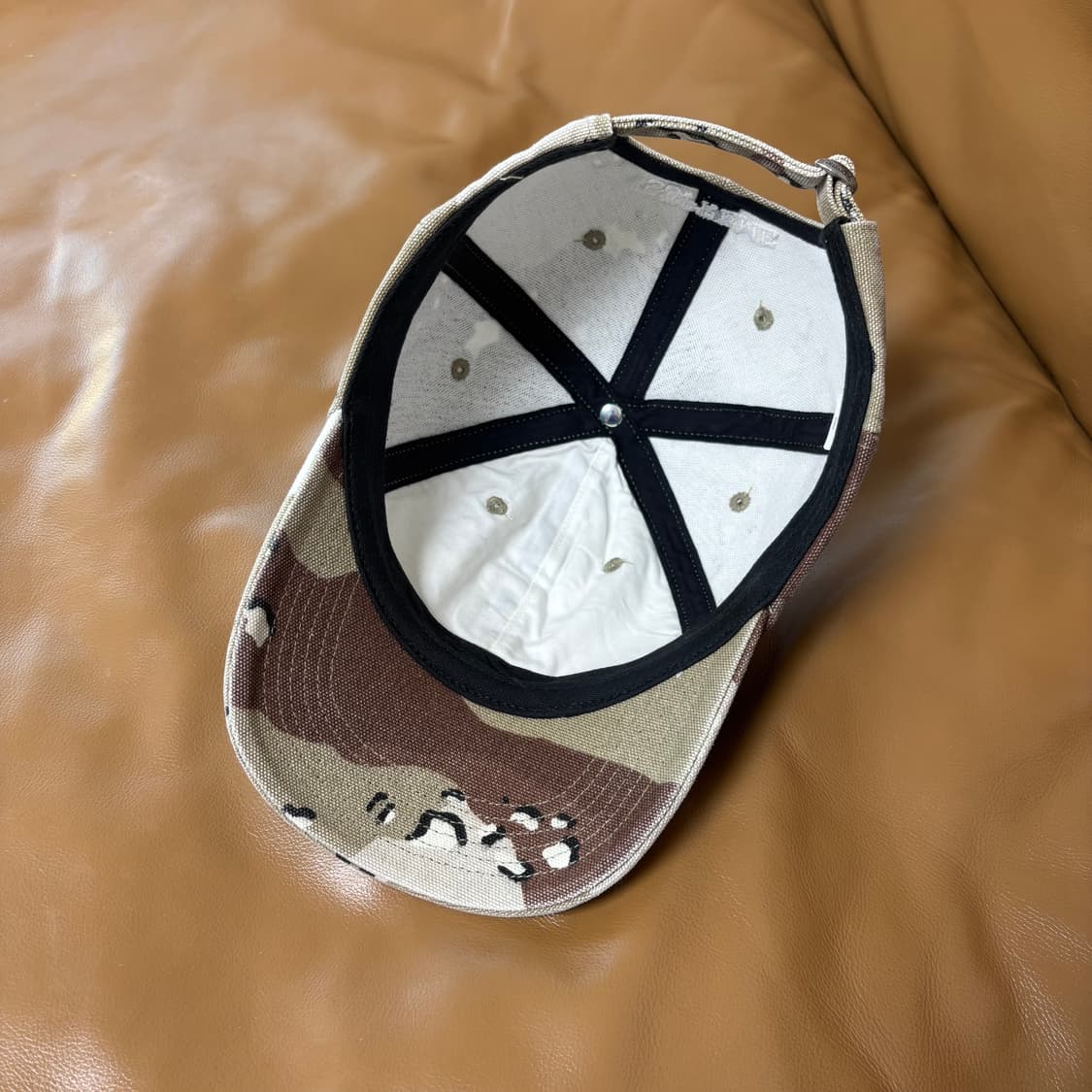 슈프림 S로고 6패널 볼캡 모자 워시드 데저트 카모 상품이미지6