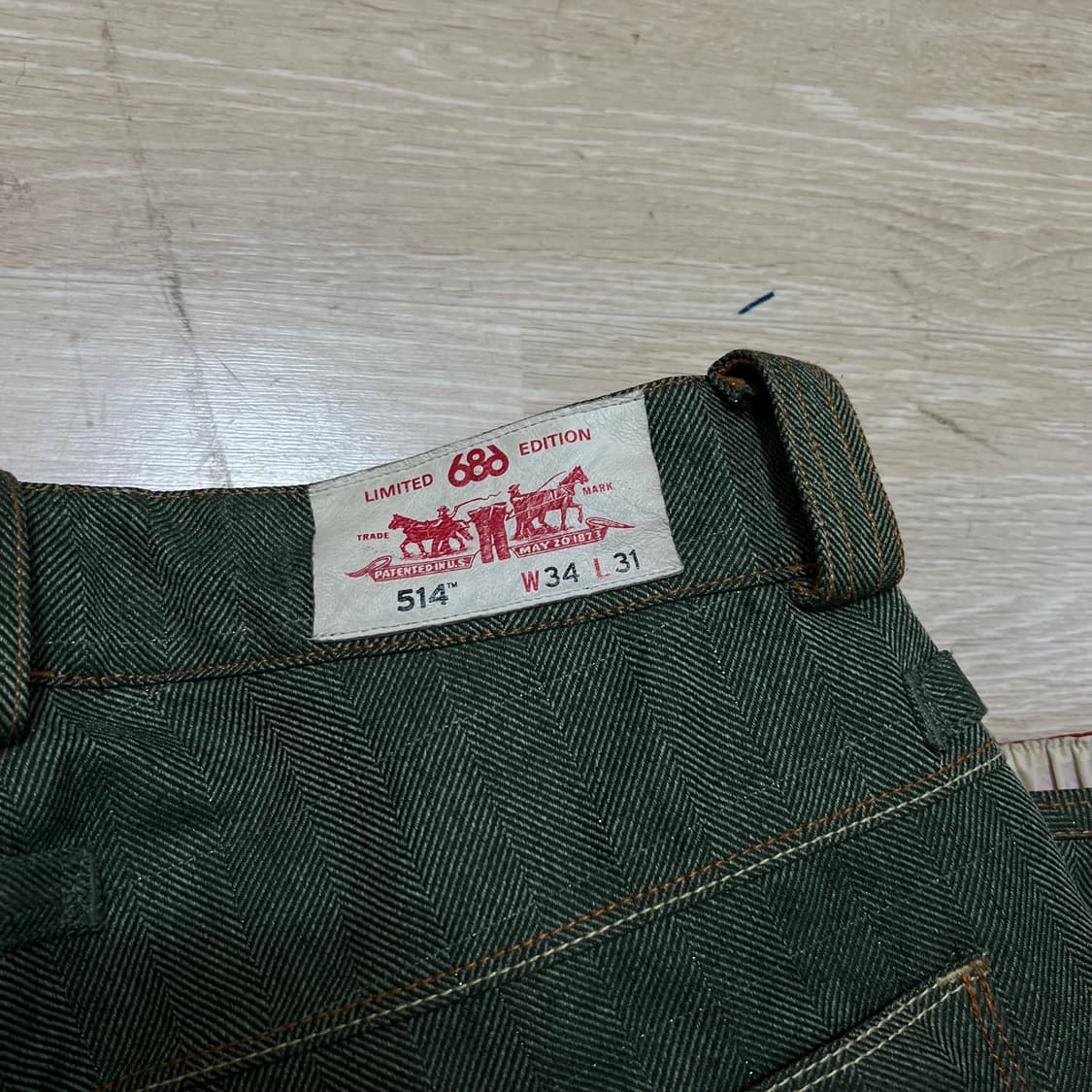 리바이스 514 스키복 보드복 헤링본 스키바지 [카키] 34 상품이미지5