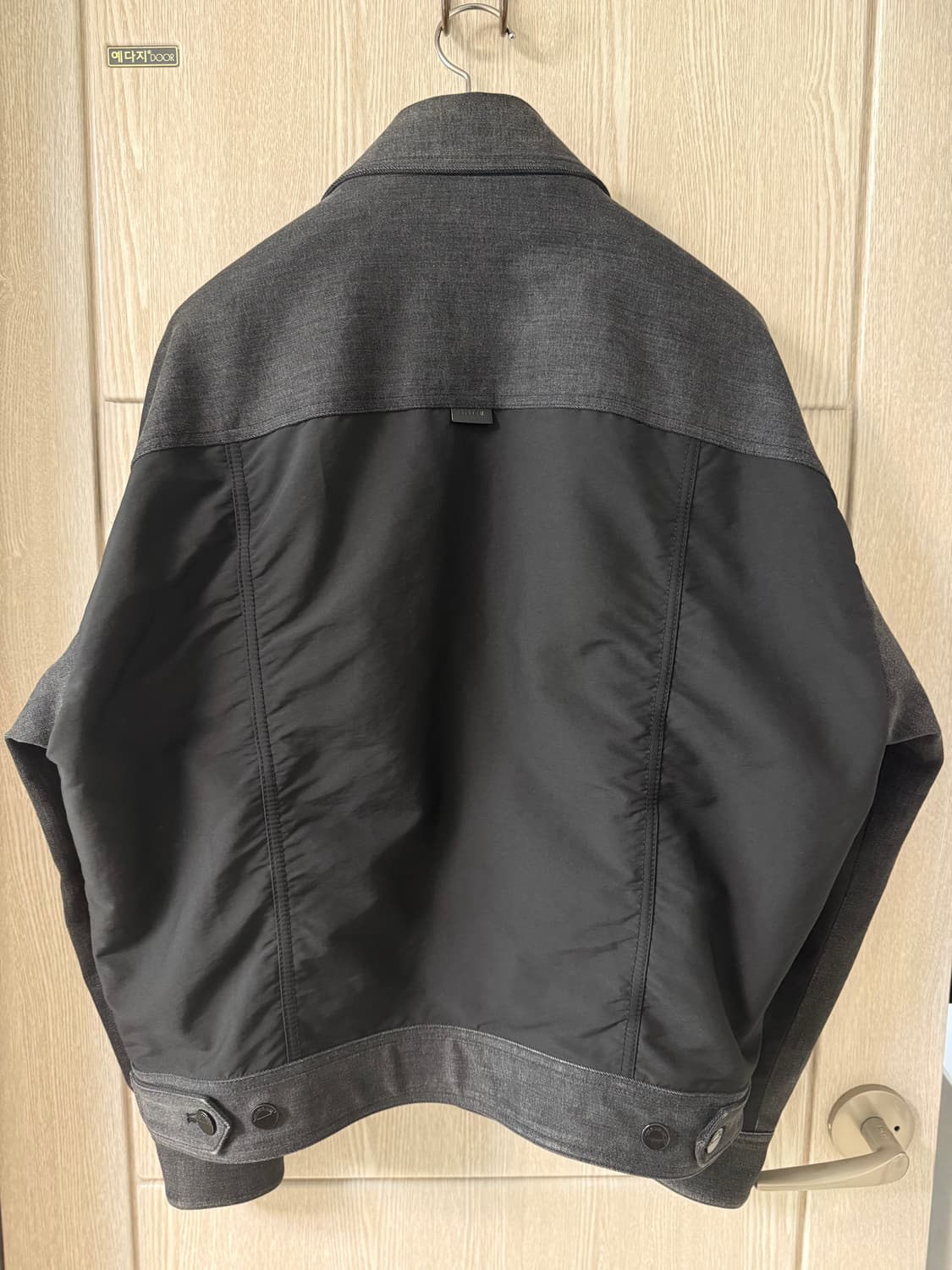 시스템옴므 데님 나일론 레이어드 자켓. 상품이미지2