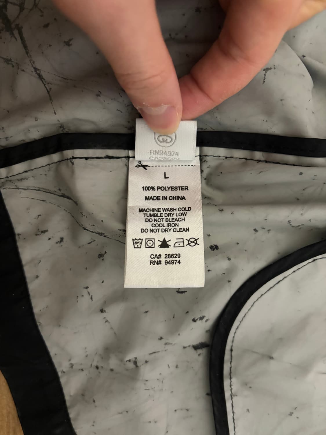 스투시 레인코트 L 상품이미지5