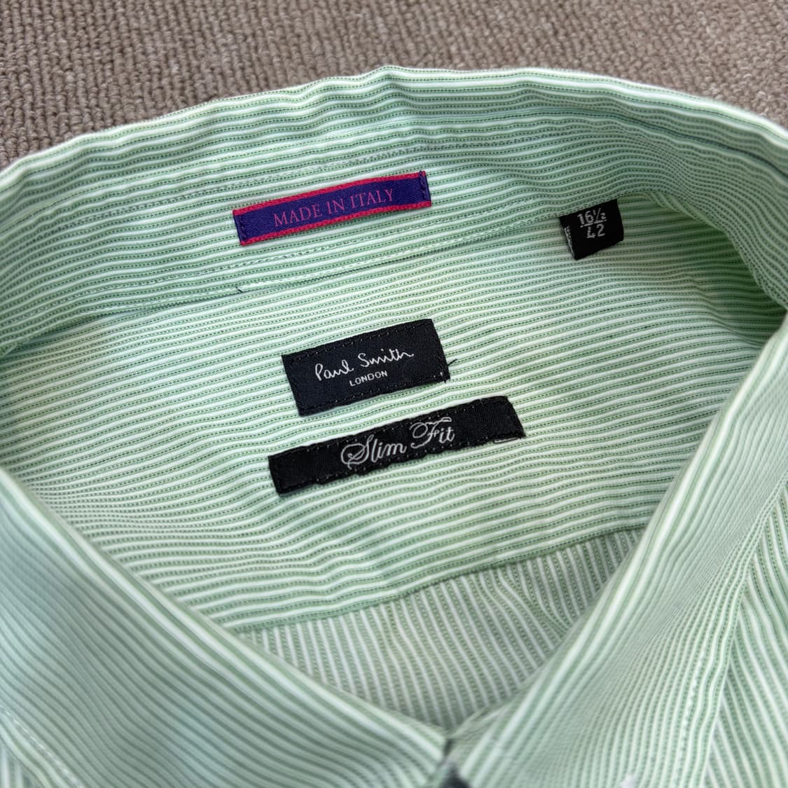 paul smith 폴스미스 스트라이프 슬림핏 셔츠 42 상품이미지2
