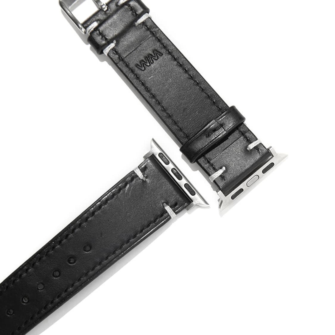 월스와일무브먼트 애플워치 스트랩 블랙&실버 44-46mm 상품이미지1