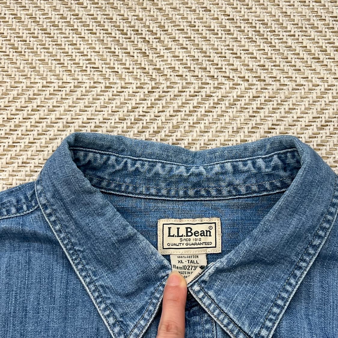 엘엘빈 데님셔츠 r2424 상품이미지6