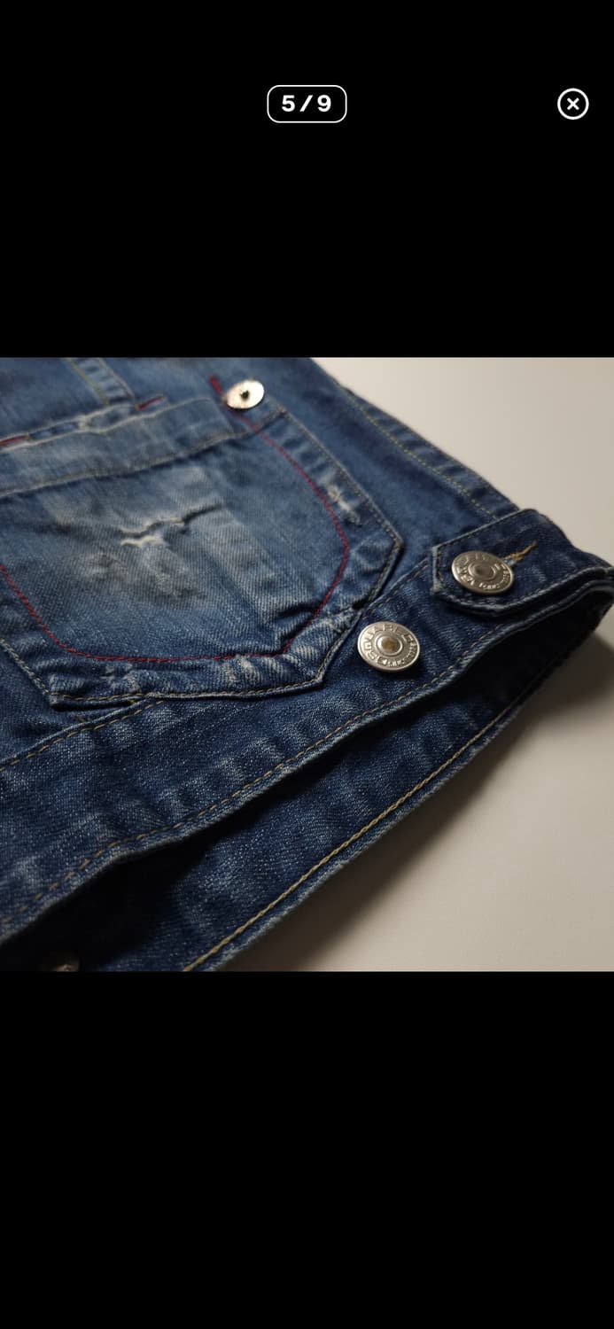 [L] 디스퀘어드2 00‘s 빅로고 디테일 워싱 데님 트러커 자켓 상품이미지5