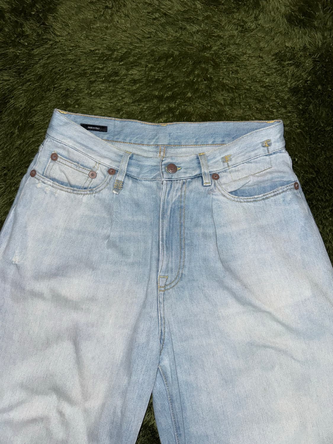 R13 알써틴 크롭 와이드 레그 데님 팬츠 MADE IN ITALY 상품이미지5