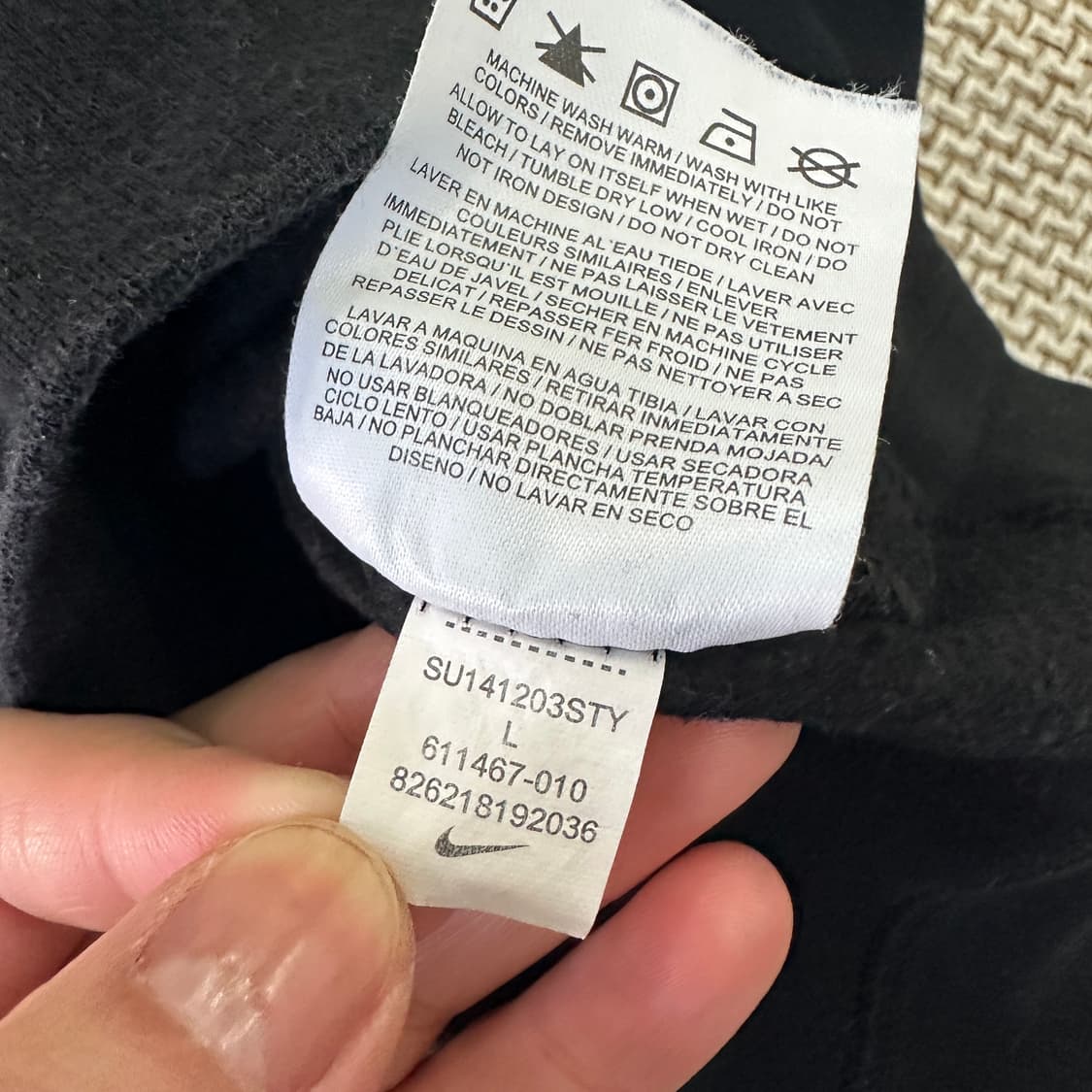 L 나이키 로고 스우시 맨투맨 0403D 상품이미지3