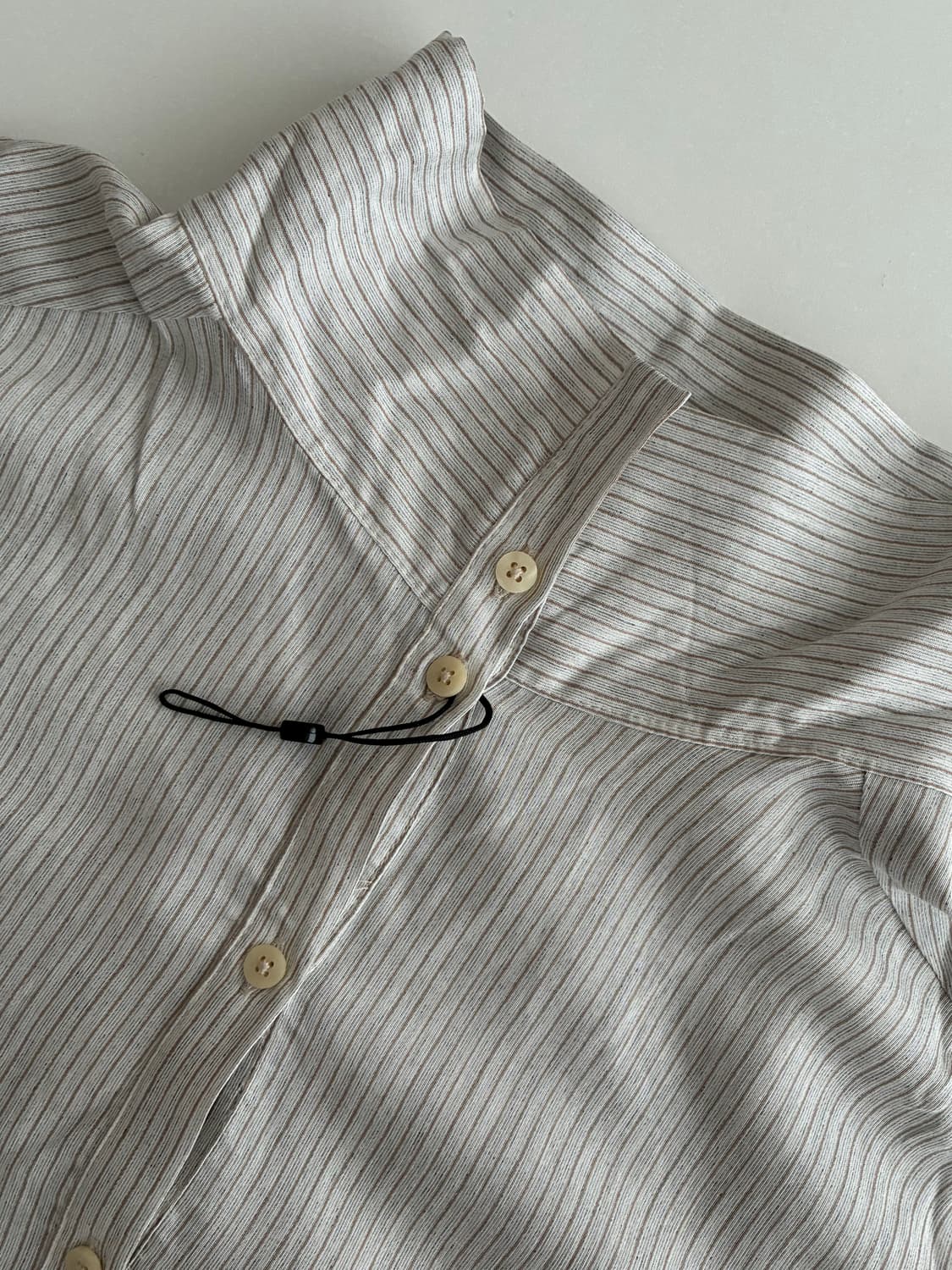 S) 마시모두띠 스트라이프 하이넥 블라우스 상품이미지4