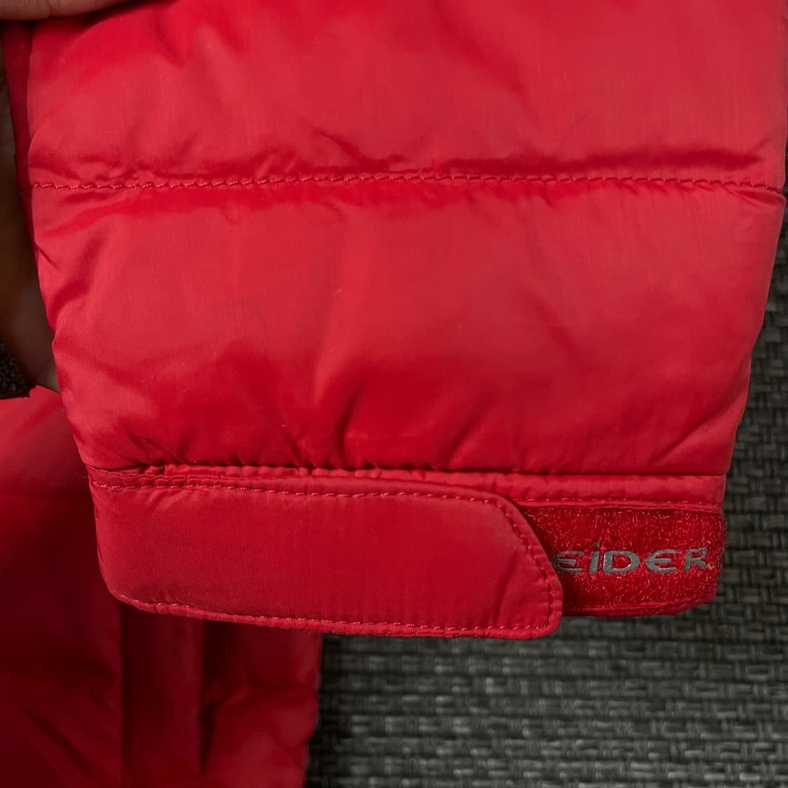 아이더 키즈 레드 경량 패딩 130 상품이미지6