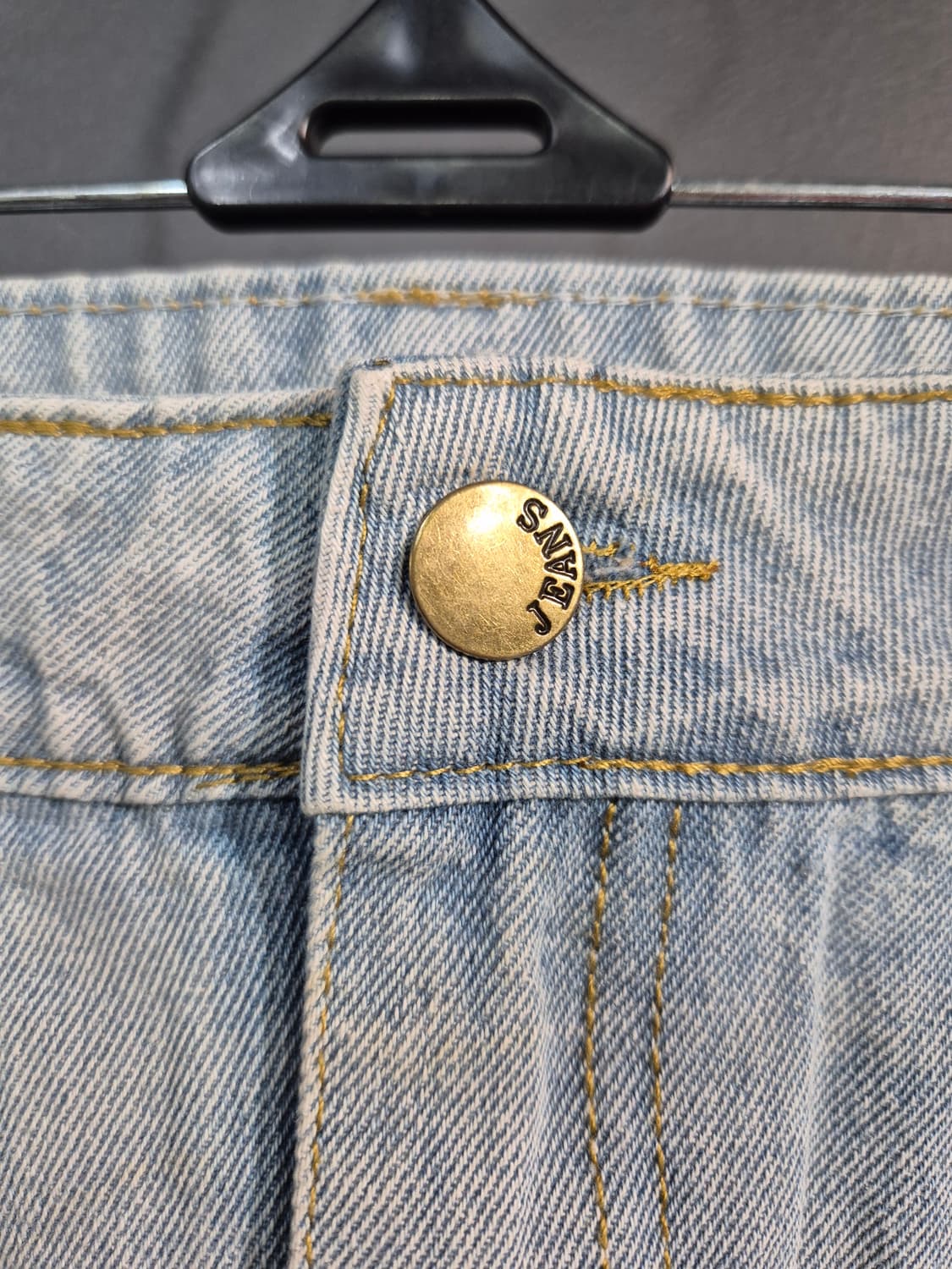 JEANS 데님 튤 롱 스커트 허리단면 38 55 66 상품이미지3