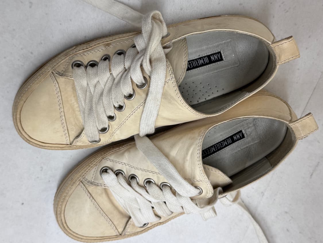 Ann Demeilemeester 가죽 사선 스니커즈 상품이미지6
