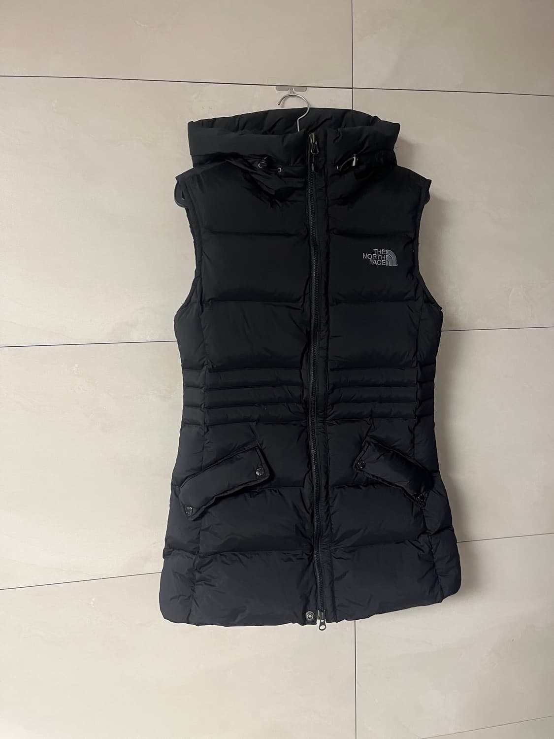 노스페이스 롱 패딩 조끼 블랙 [L] 상품이미지2