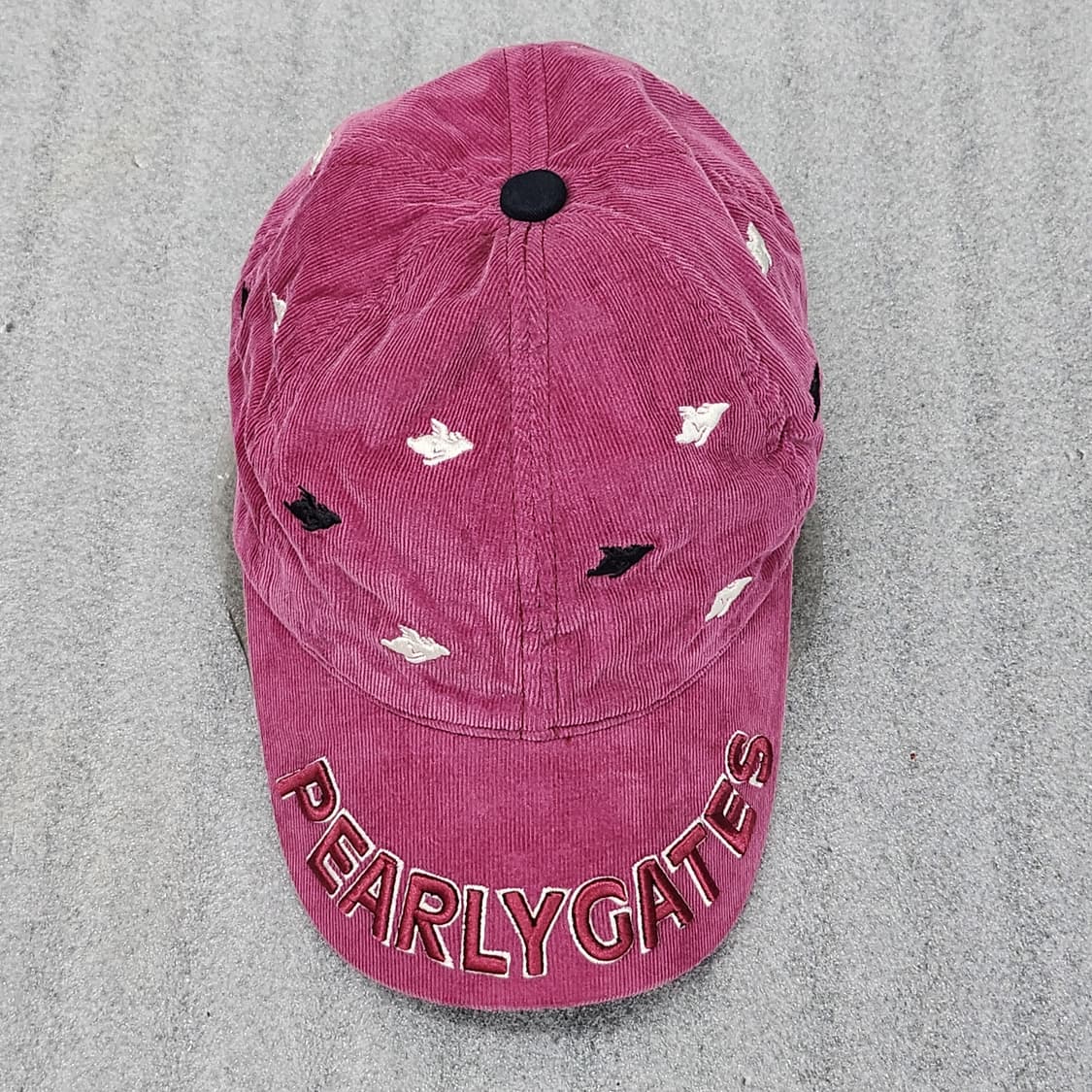 PEARLY GATES 코듀로이 골프캡 다크핑크 상품이미지1