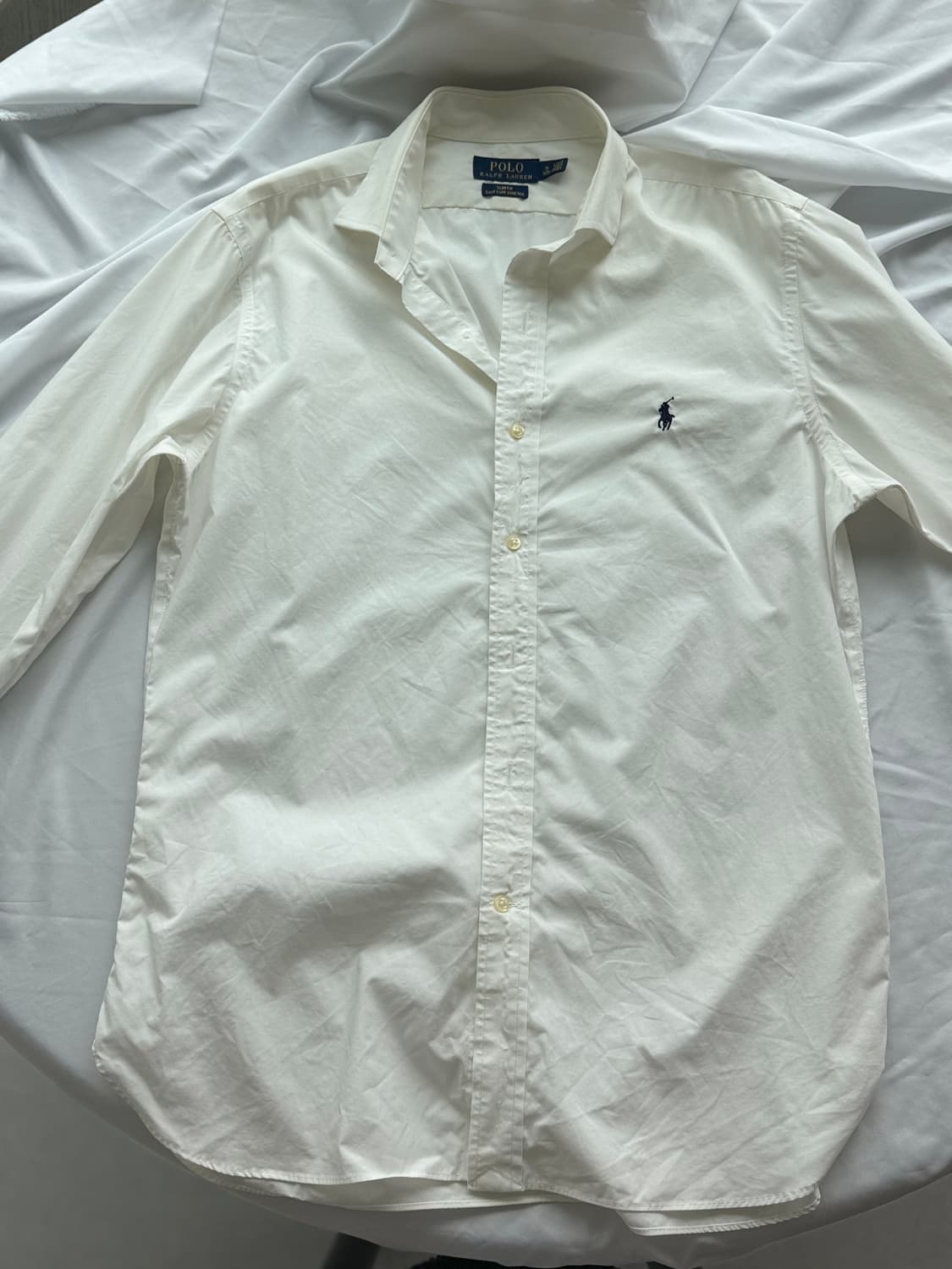 폴로랄프로렌 화이트 슬림핏 이지케어 스트레치 드레스 셔츠 상품이미지2