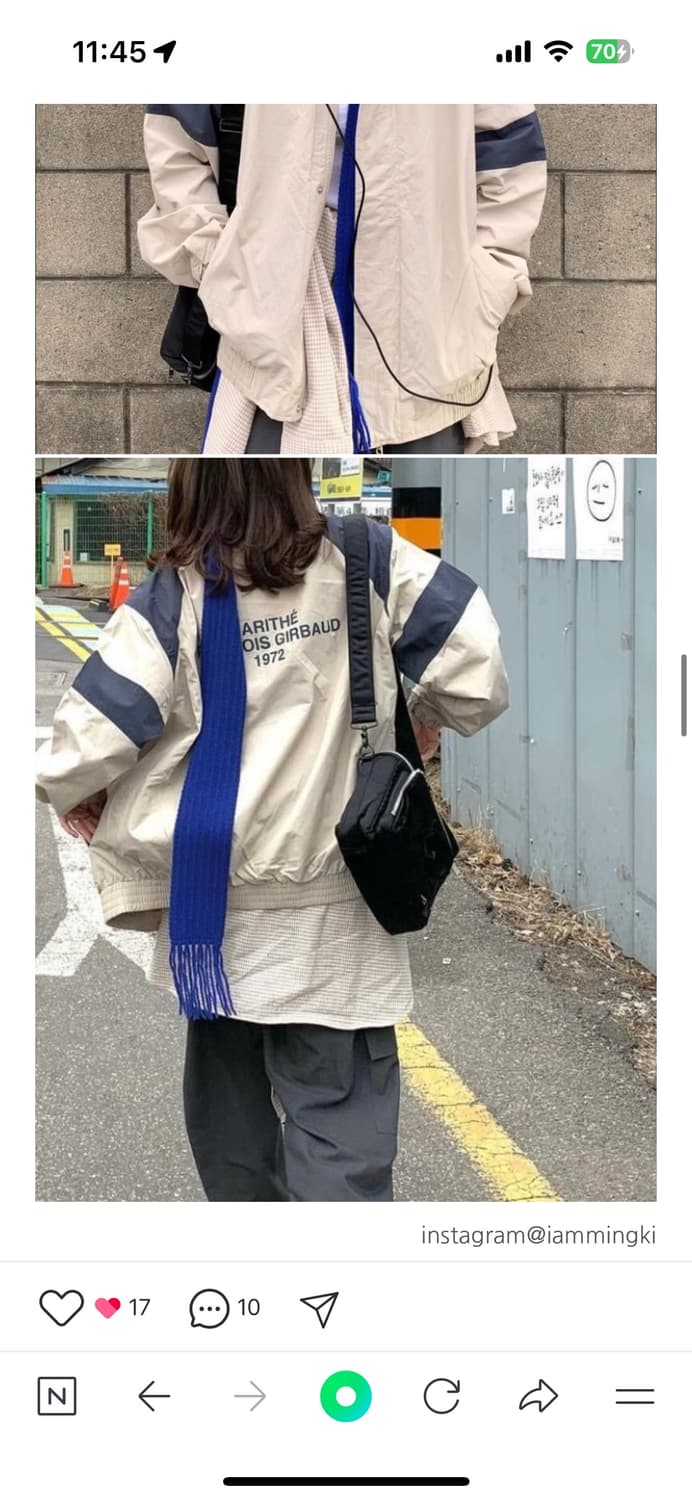 강민경 포터 탱커 카메라 백 블랙 상품이미지10