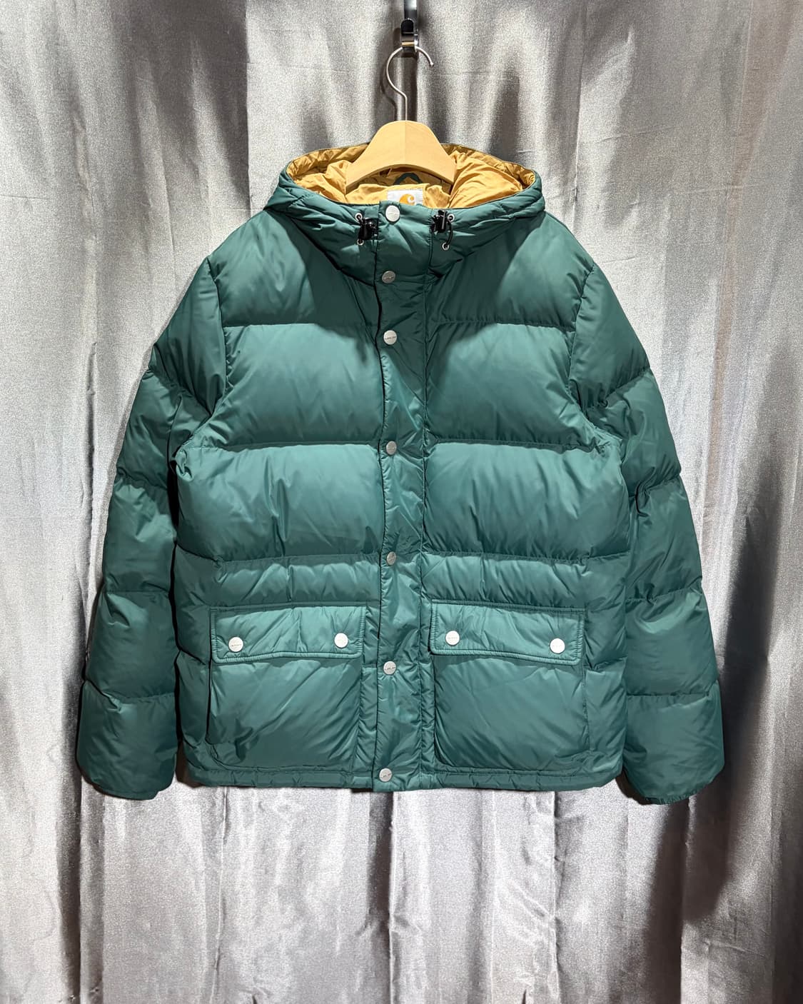 M Carhartt 칼하트 투포켓 아메카지 그린 푸퍼 상품이미지2