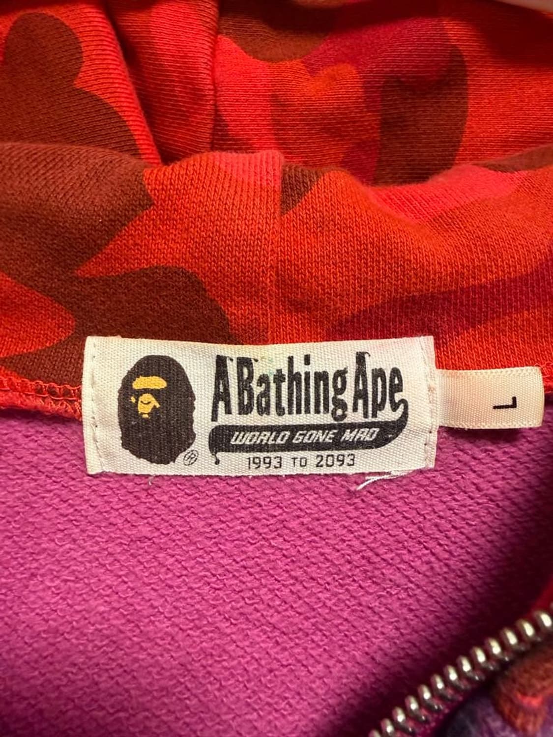 베이프 믹스 카모 샤크 풀 집 후드 상품이미지4