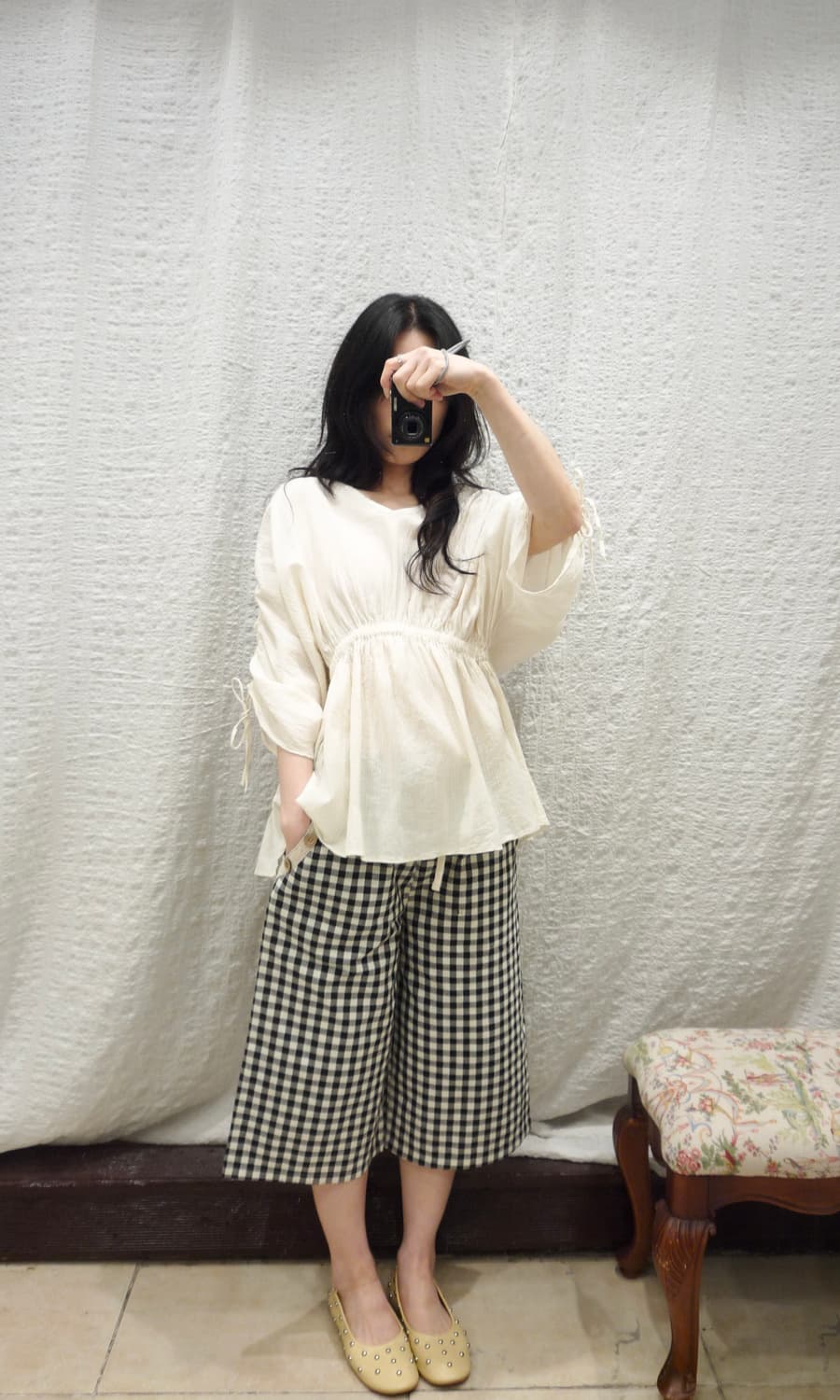 lace buttons half pants 상품이미지5