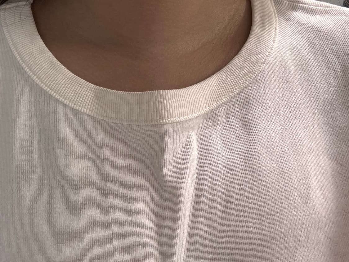 글로니 g classic fitted tee 클래식 피티드 반팔티 화이트 상품이미지2