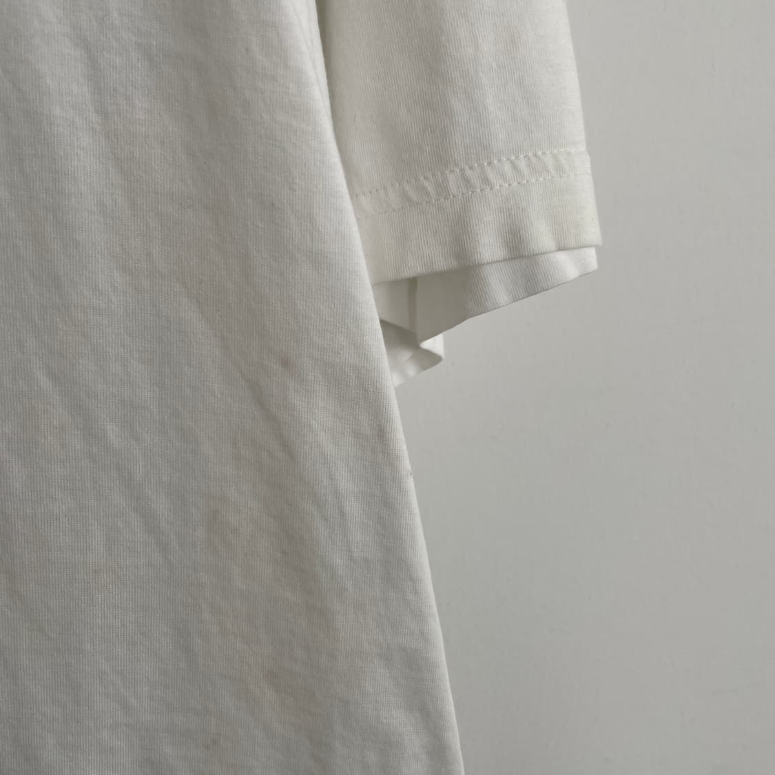 코스 S,95-100 화이트 라운드넥 반팔 티셔츠 상품이미지5