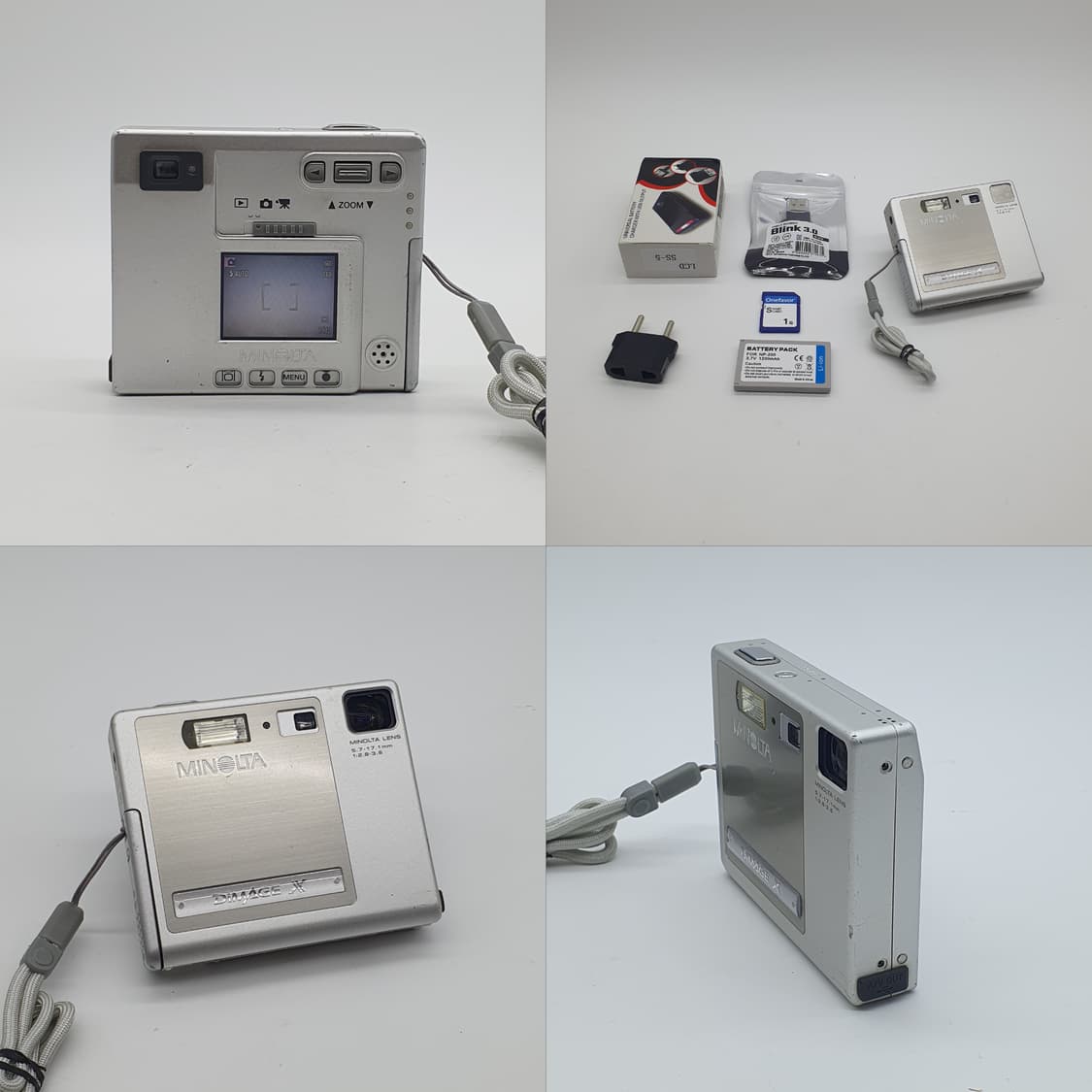 작례⭕️ 미놀타 디미지 디마지 X 무광실버 ⬜ 빈티지 디카 디지털카메라 상품이미지2
