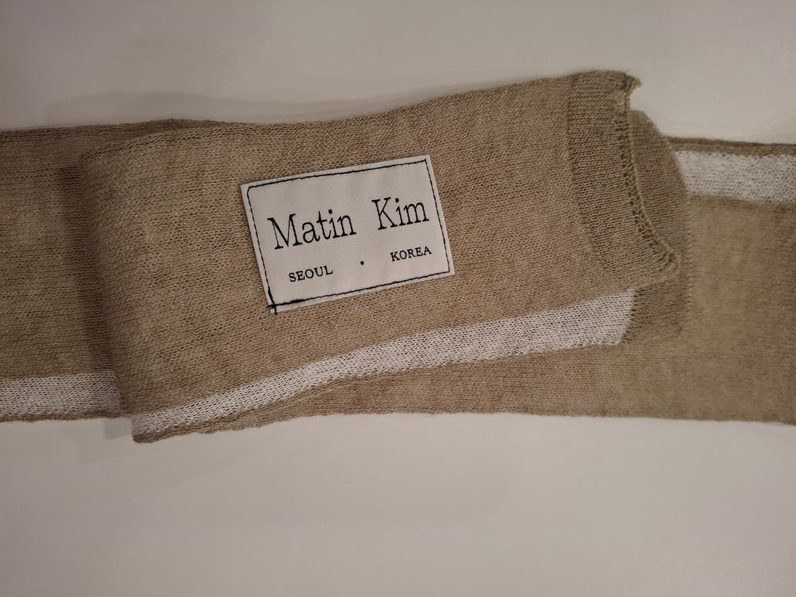 (마지막특가) 마뗑킴 머플러 네이비/카키베이지 새상품 상품이미지2