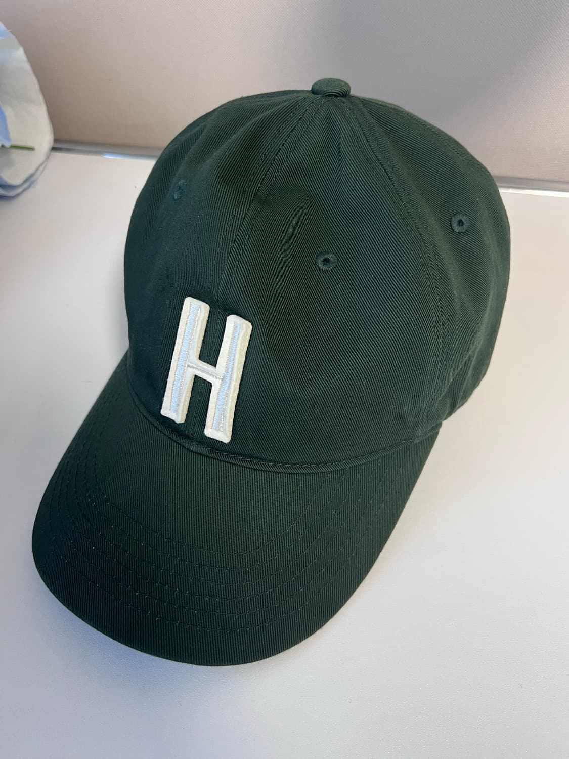[L] 테프스토어즈 H 로고 볼캡 그린 상품이미지1