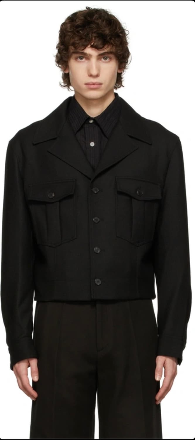 (L) 렉토 울 블렌디드 밀리터리 숏 자켓 상품이미지2