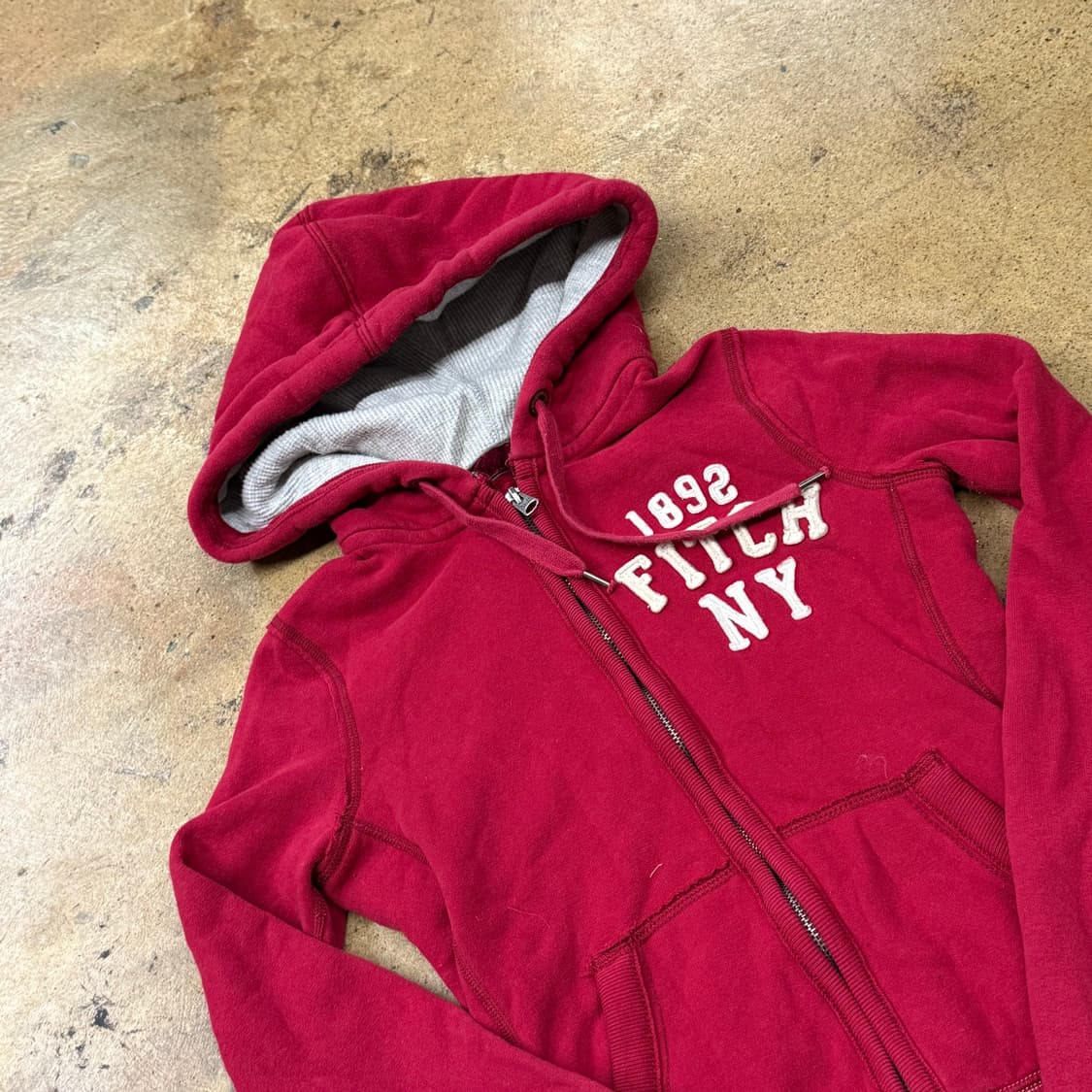 아베크롬비 레드 후드집업 상품이미지1