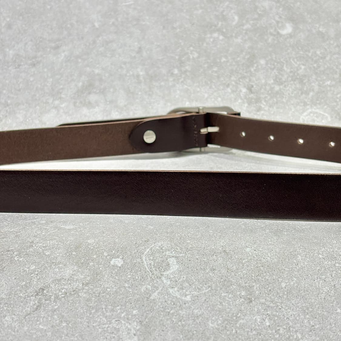 Oribell 로렌 캐주얼 버클 이탈리아 소가죽 웨스턴 벨트 브라운 상품이미지7