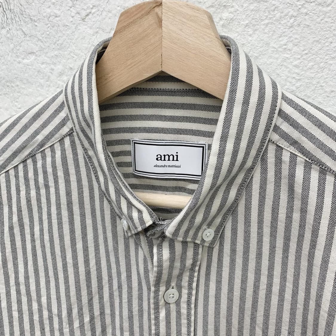 ami 스트라이프 로고와펜 코튼 셔츠 상품이미지5