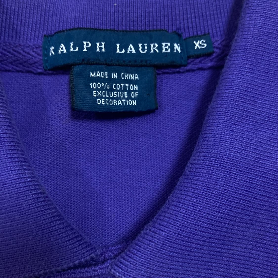 폴로 랄프로렌 빅포니 퍼플 카라 반팔티 상품이미지3