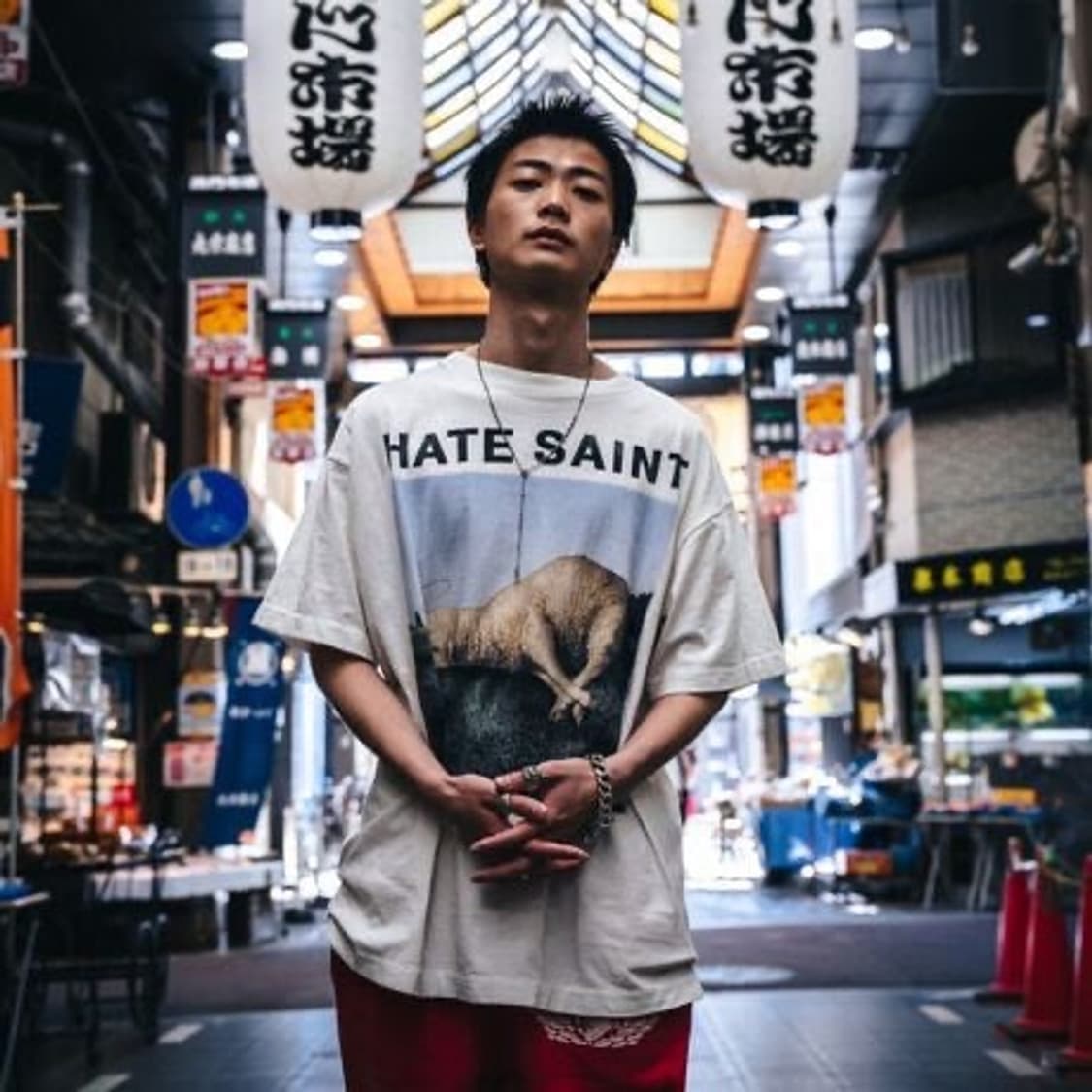 세인트 미카엘 헤이트 세인트 HATE SAINT반팔 티셔츠 L 상품이미지9