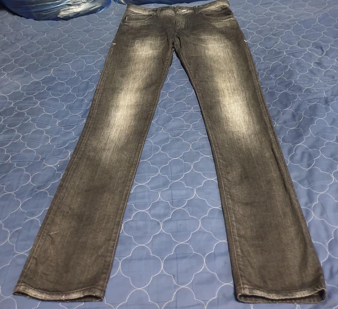 아르마니 익스체인지 스키니핏 스트레치 워싱 데님진 흑청 (31) 상품이미지1