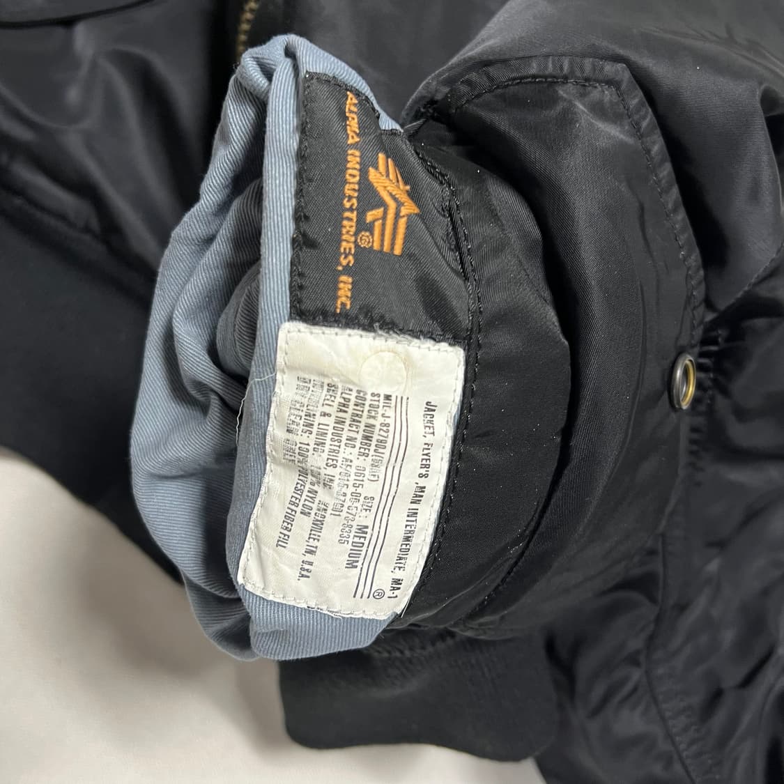 M 알파 인더스트리 리버시블 ma-1 항공 자켓 상품이미지6