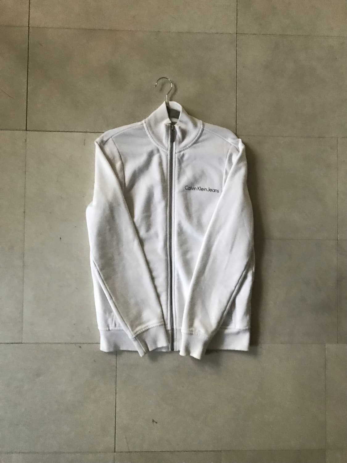 켈빈클라인 화이트 면집업 상품이미지6