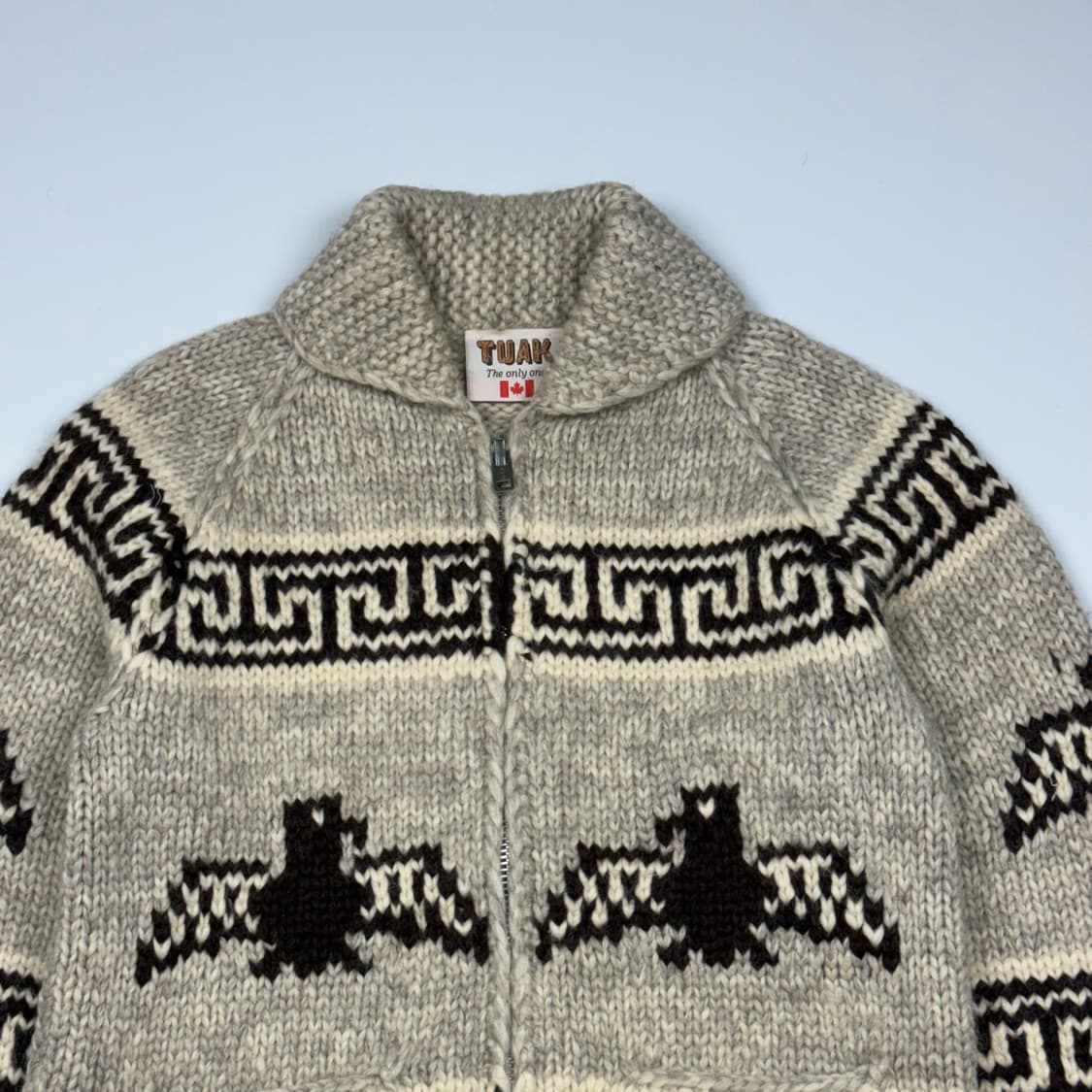 (103) 80s TUAK 빈티지 캐나다 썬더버드 코위찬 가디건 상품이미지3