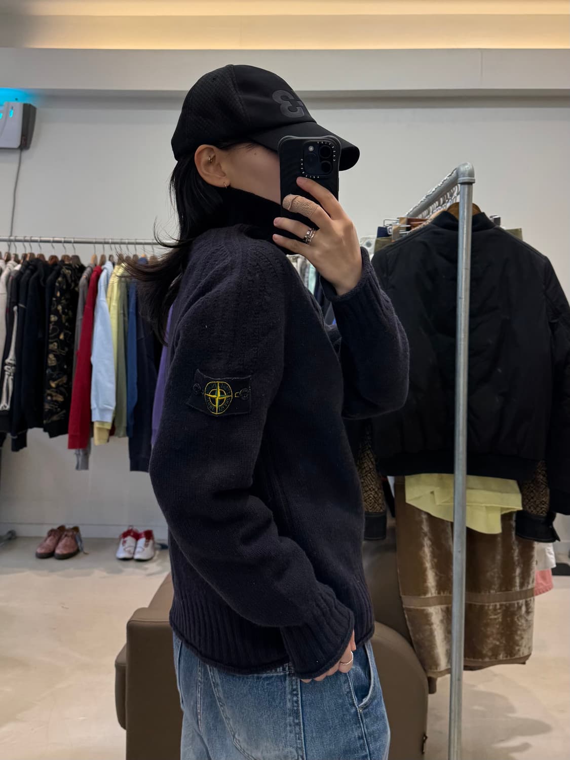 00s 스톤아일랜드 하프 집업 울 니트 상품이미지5